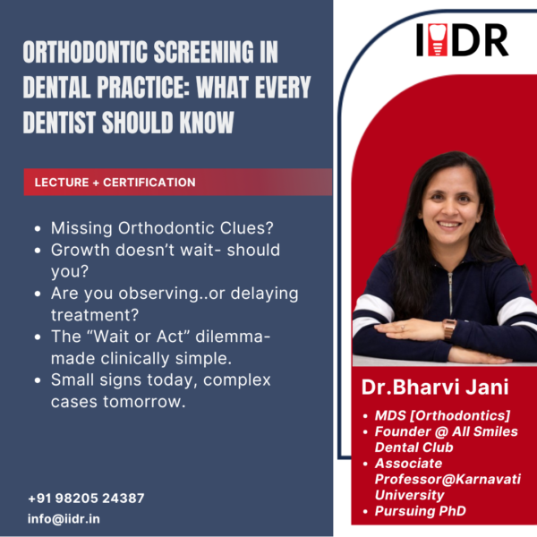Dr Bharvi Jani IIDR Speaker