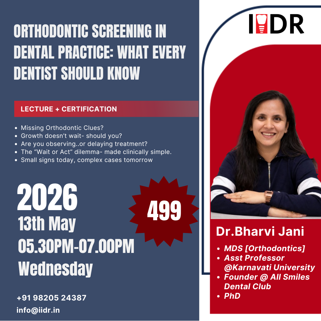 Dr Bharvi Jani IIDR Speaker