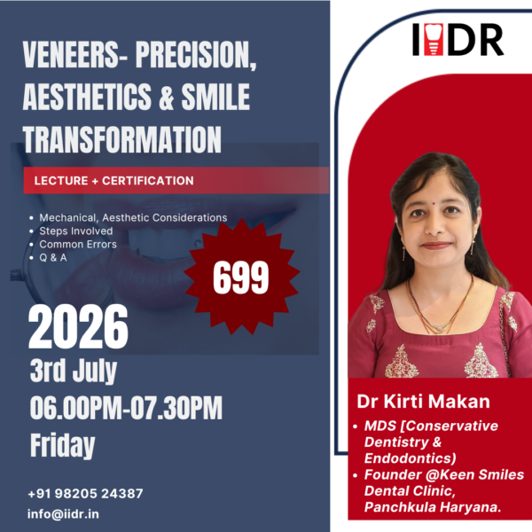 Dr Kirti Makan IIDR Speaker