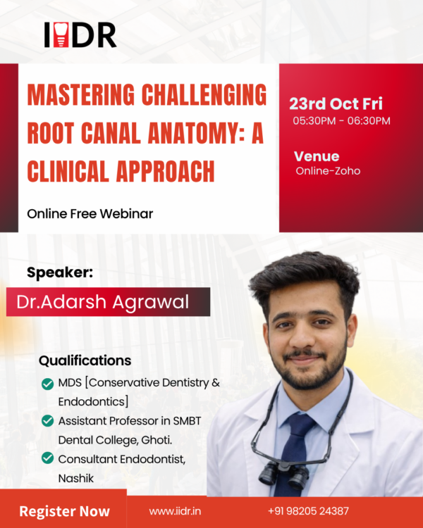 Dr Adarsh Arawal IIDR Speaker