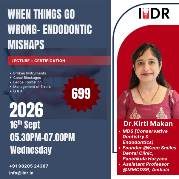 Dr Kirti Makan IIDR Speaker
